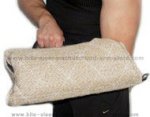 Puppy dog bite sleeve made of jute material for dog training