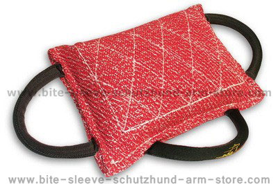 Dog bitepillow with 3 handles