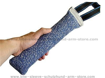 Dog bite tag/tug( puppy tug ) made of french linen- 12 inch long