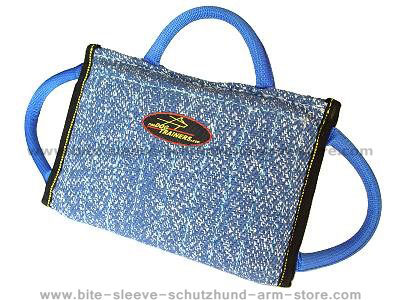 Synthetic "French Linen" Dog bite pad with 3 handles